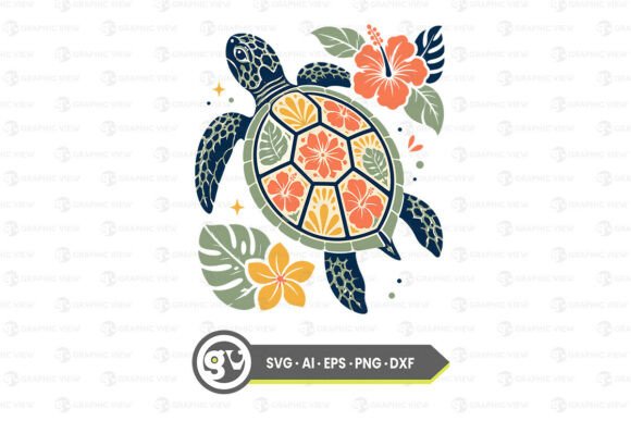 Download Floral Sea Turtle Summer Lover SVG - Sea turtle Collection