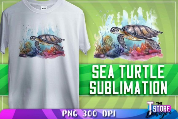 Download Sea Turtle Sublimation | T-Shirt Design - Sea turtle Collection