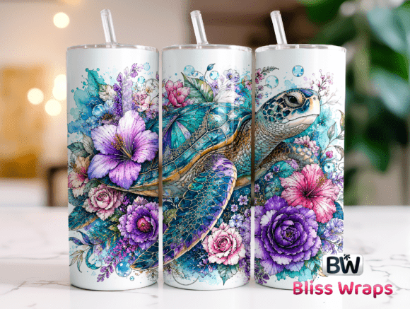 Download Sea Turtle Tumbler Wrap PNG - Sea turtle Collection