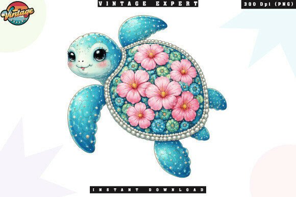 Download Floral Sea Turtle Beach Boho PNG - Sea turtle Collection