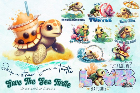 Download Save the Sea Turtle Sublimation - Sea turtle Collection