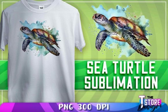 Download Sea Turtle Sublimation | T-Shirt Design - Sea turtle Collection
