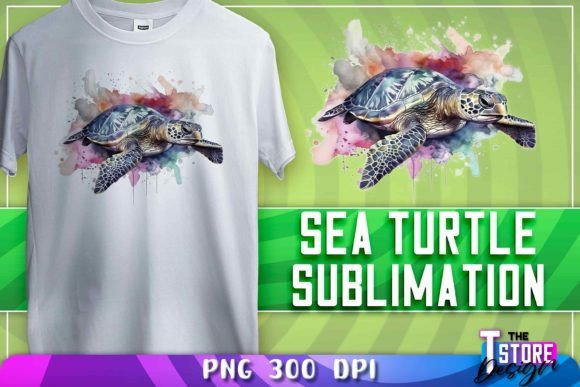 Download Sea Turtle Sublimation | T-Shirt Design - Sea turtle Collection
