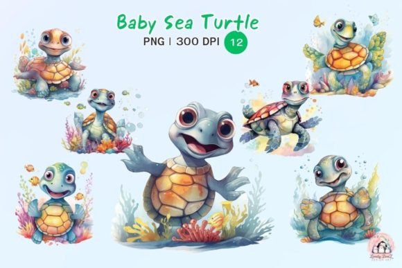 Download Baby Sea Turtle Sublimation Clipart - Sea turtle Collection