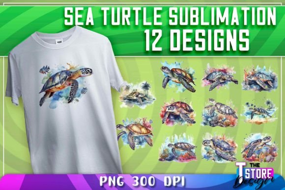 Download Sea Turtle Sublimation | T-Shirt Design - Sea turtle Collection