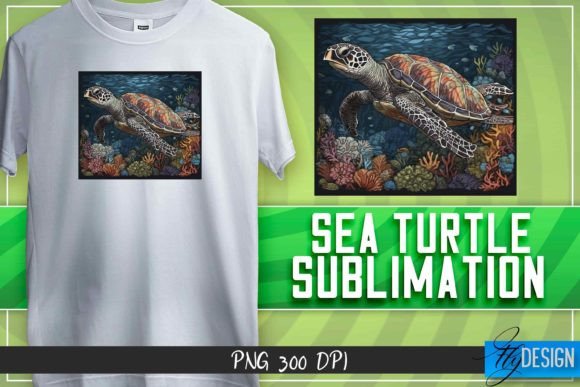 Download Sea Turtle Sublimation | T-Shirt Design - Sea turtle Collection